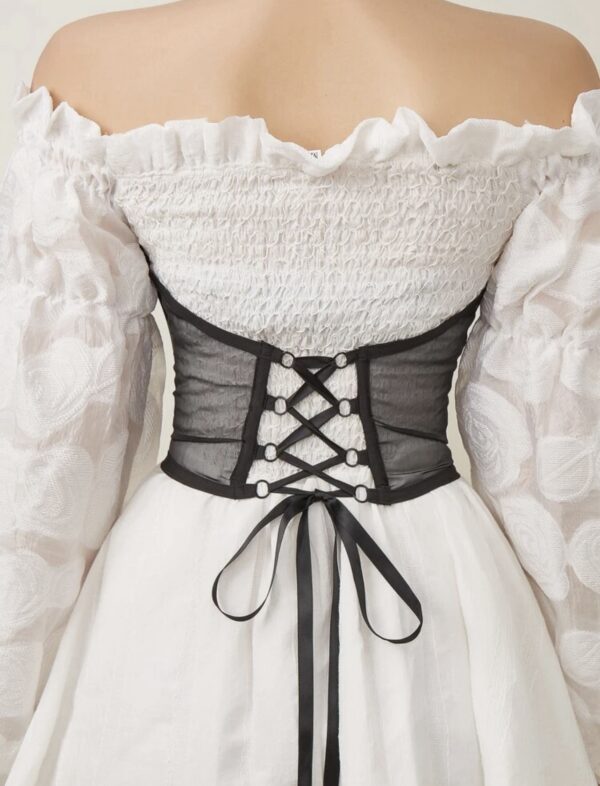 Strapless Mesh Material Waist Belt - Image 3