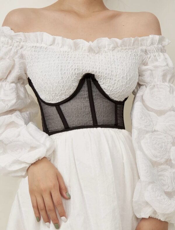 Strapless Mesh Material Waist Belt - Image 2