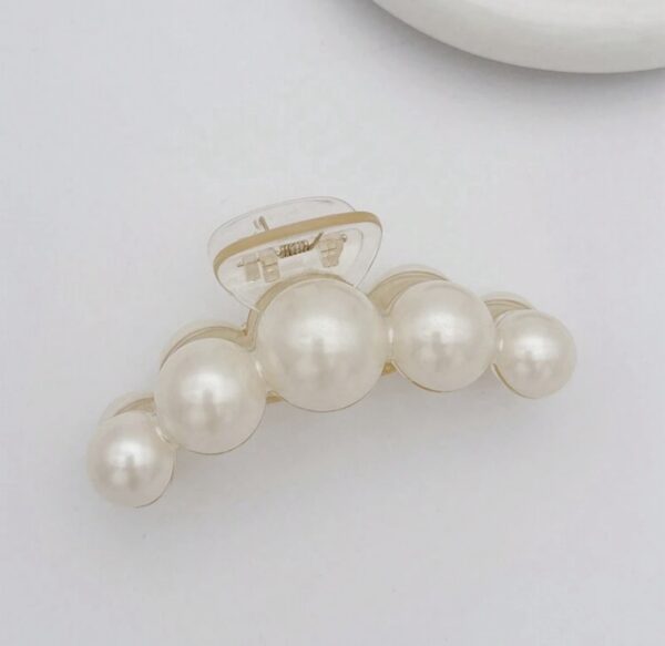 1pc Faux Pearl Elegant Hair Claw - Image 2