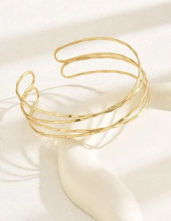 Minimalist Layered Arm Cuff - Image 2