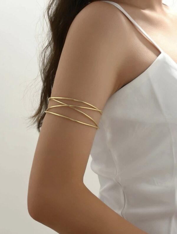 Fashionable Criss Cross Arm Cuff