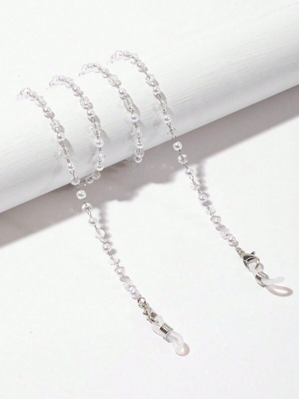 Acrylic Transparent Bead Decorative Eyeglasses Chain