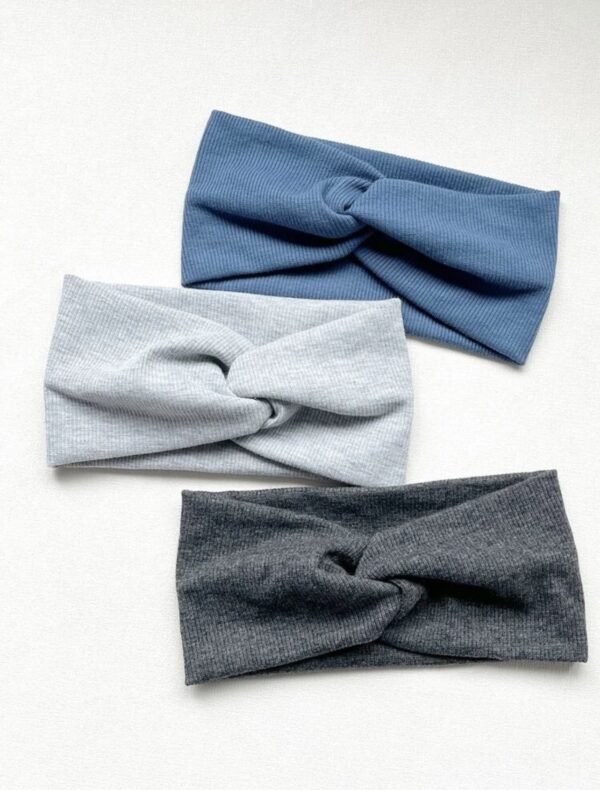 3pcs Solid Twist Detail Headbands - Image 2