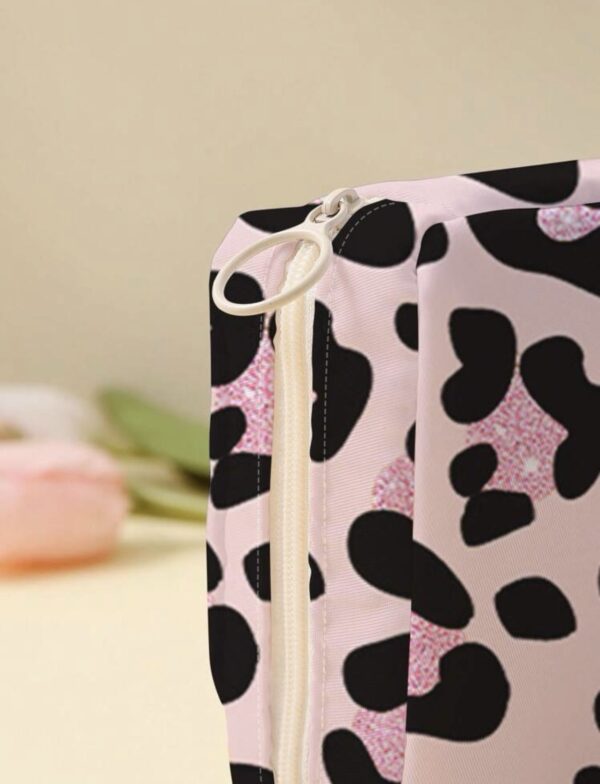 1pc Pink Leopard Pattern Menstral Pad Storage - Image 5