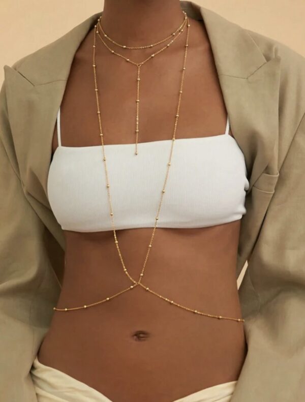 1pc Ball Chain Sexy Bikini Body Waist Chain - Image 2