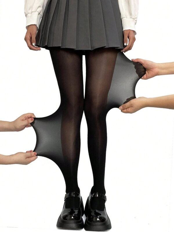 Black Sheer Pantyhose with Elastic Waistband