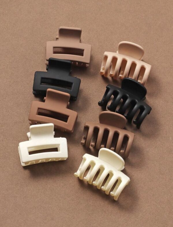 8pcs Small Size Square-Shaped Hair Clips - Image 2