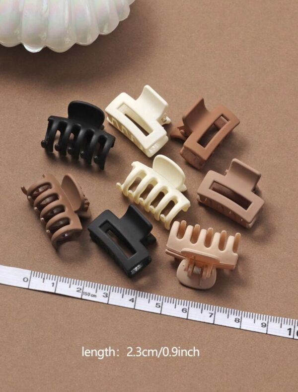 8pcs Small Size Square-Shaped Hair Clips - Image 4