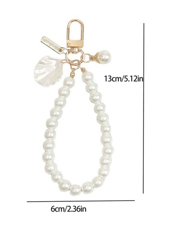 Faux Pearl Beaded Elegant Keychain - Image 3