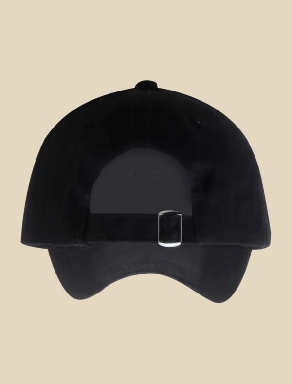 Black Graphic Print Baseball Cap - Image 3