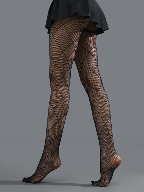 Sexy Lingerie Fishnet Stocking with Diamond Net Pattern