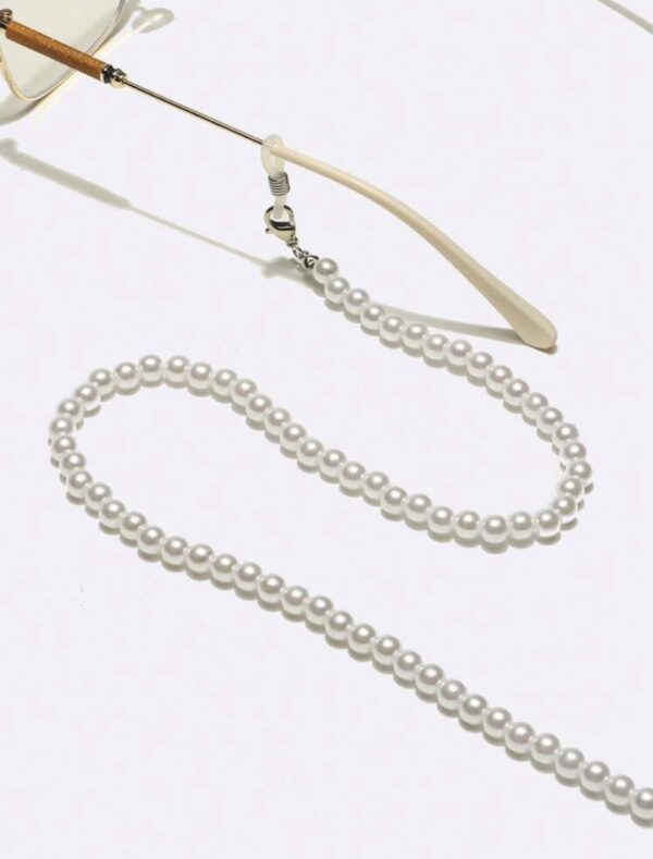 6mm Faux Pearl Eyeglasses Chain - Image 3