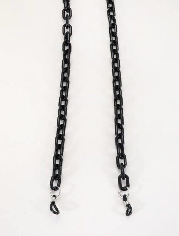 Unisex Black Color Acrylic Glasses Chain - Image 3