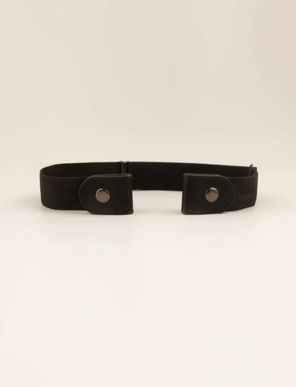 1pc Black Invisible Elastic Waist Adjusting Belt - Image 4