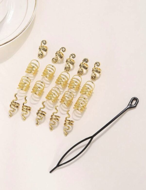 20pcs Alloy Hair Braiding Accessories - Image 3