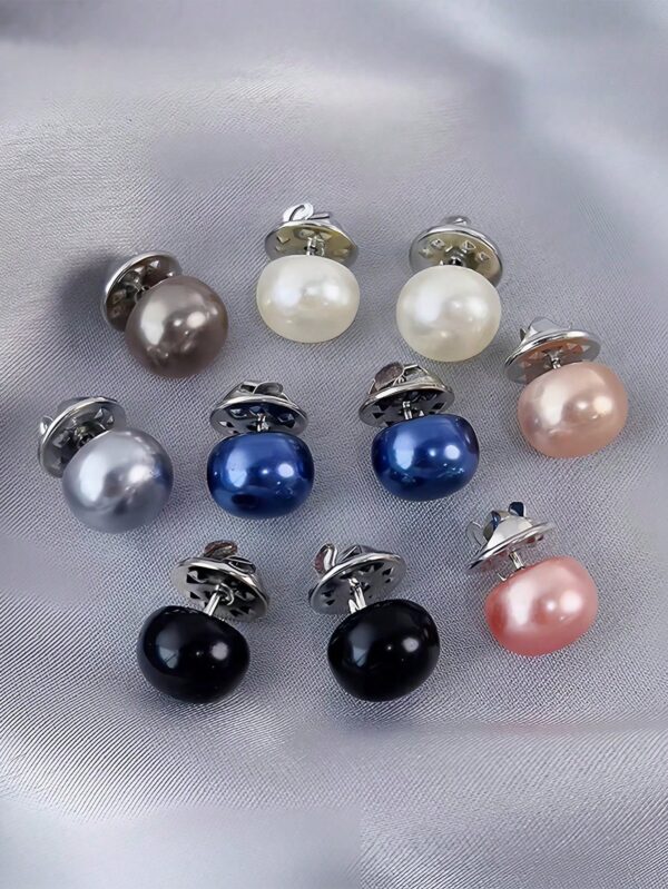 10pcs Multicolor Assorted Pearl Brooch Set