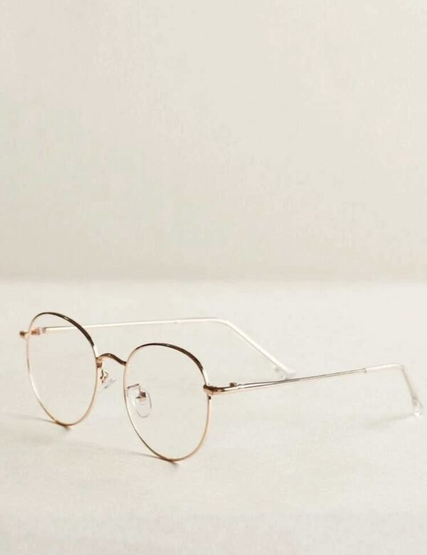 Anti-Blue Light Metal Frame Eyeglasses - Image 2