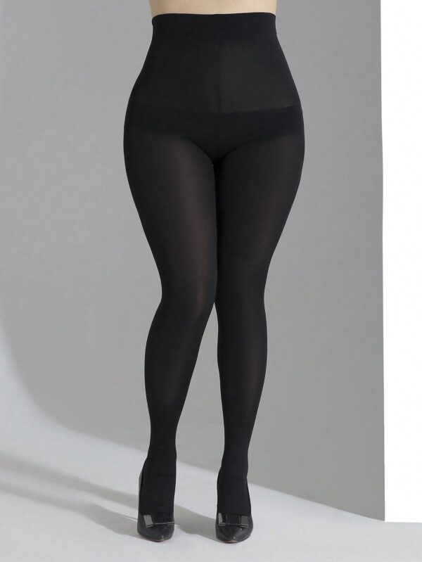 Plus Size Solid Fashionable Tight