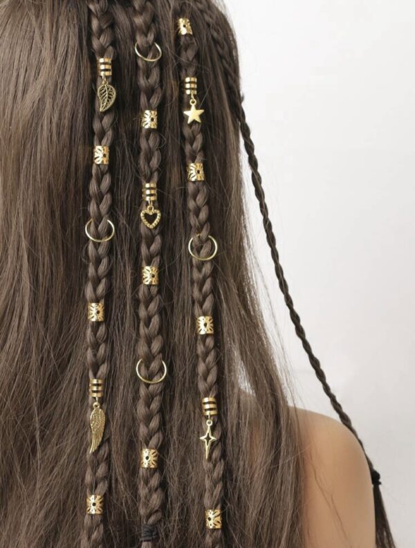 35pcs Gold Sun Mix Hair Accessory