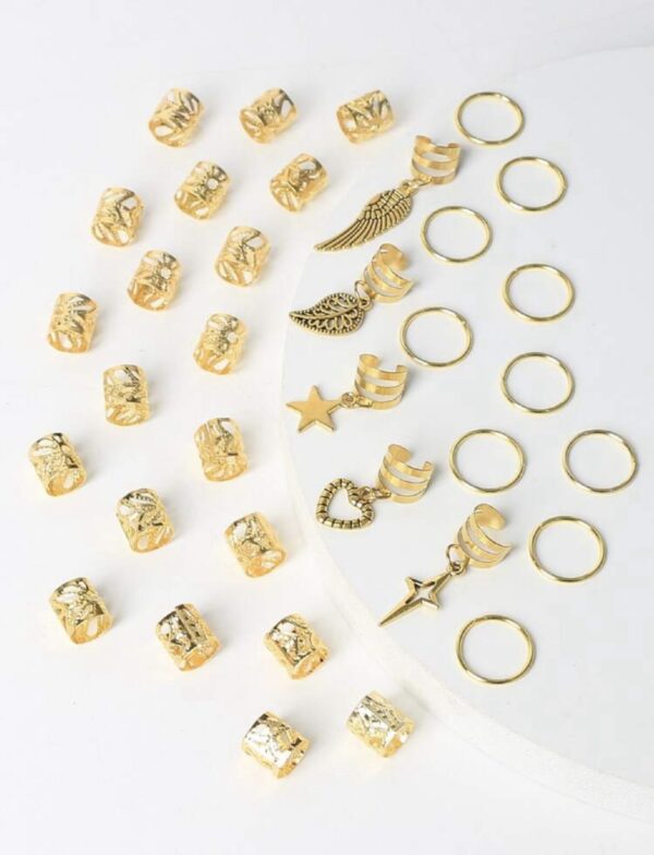 35pcs Gold Sun Mix Hair Accessory - Image 2