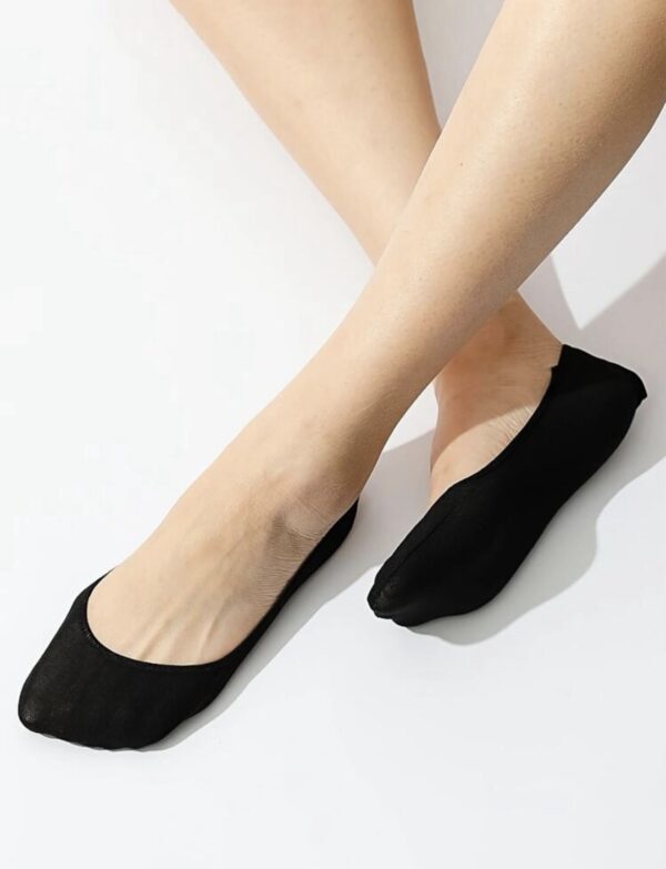 1pair Solid Invisible Socks
