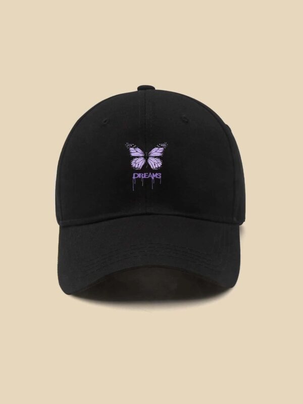 Butterfly Print Baseball Cap